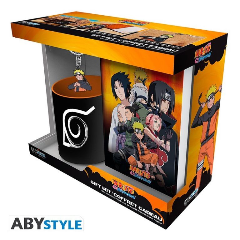 ABY GIFT SET: NARUTO- NARUTO SHIPPUDEN (MUG + KEYCHAIN + NOTEBOOK)