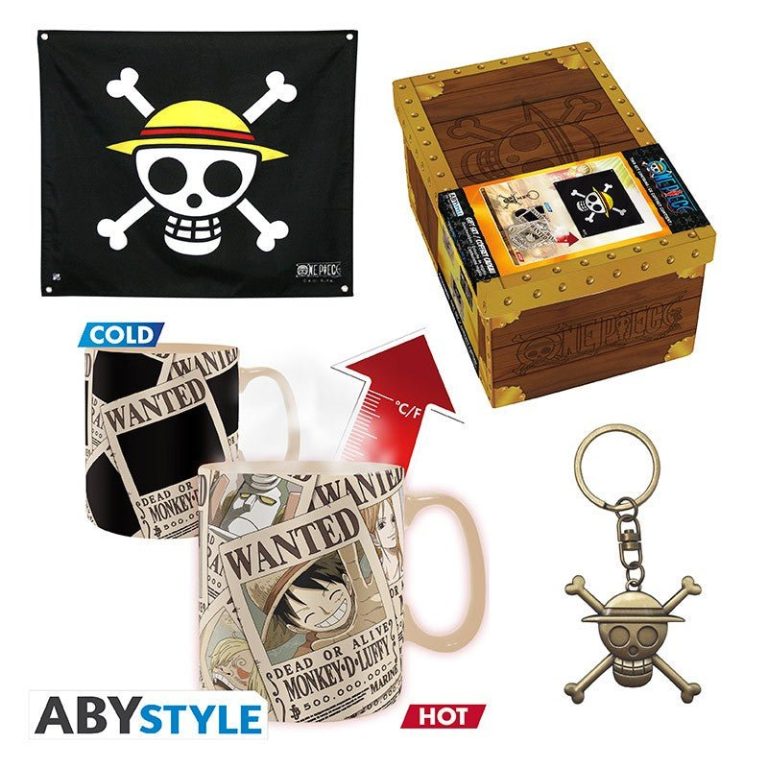 ABY GIFT SET: ONE PIECE- ONE PIECE (HEAT REVEAL MUG + KEYCHAIN + FLAG PREMIUM) (PREMIUM)