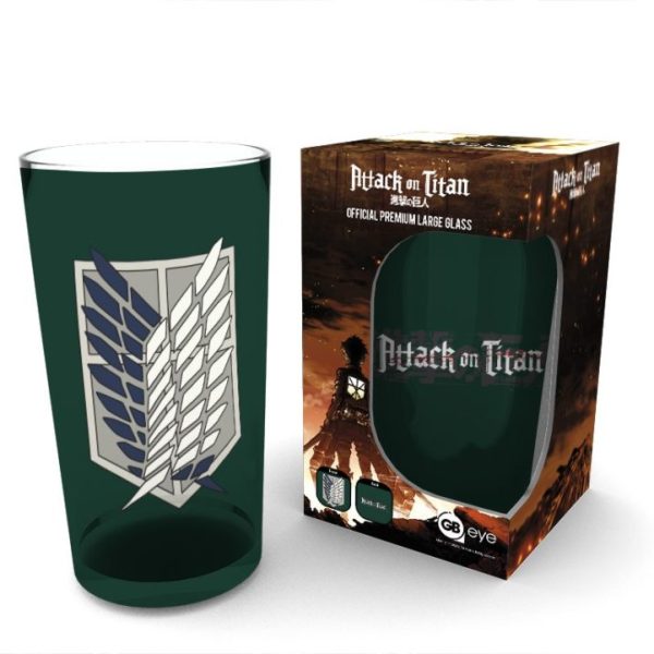 ABY GLASS: AOT- SCOUT SYMBOL