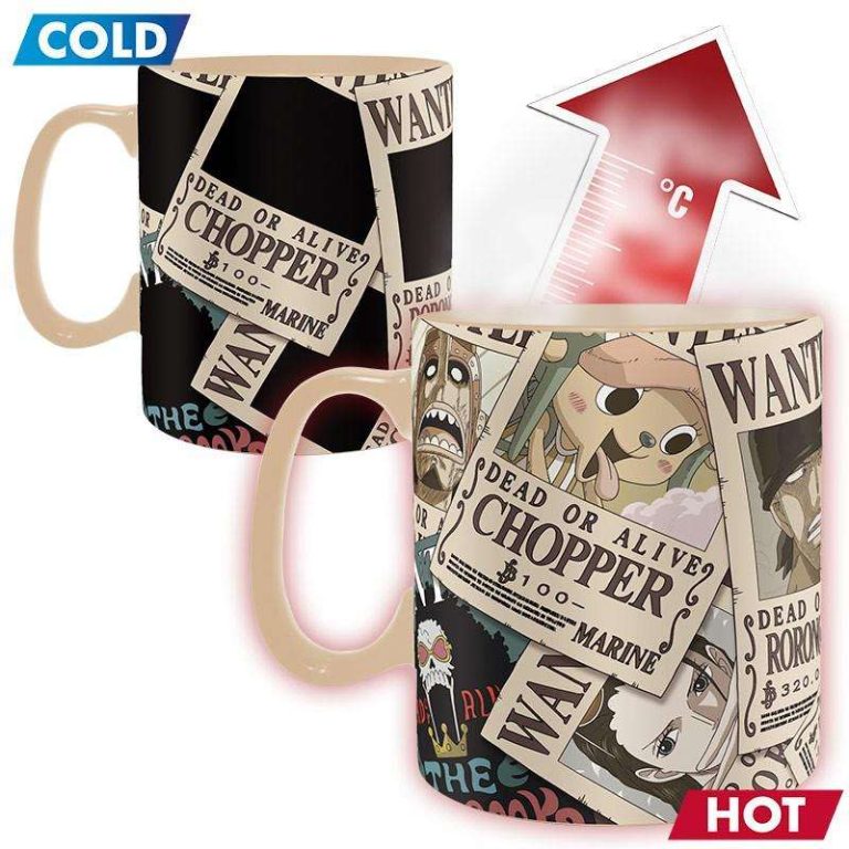 ABY HEAT REVEAL MUG: ONE PIECE- MONKEY. D. LUFFY (WANTED)