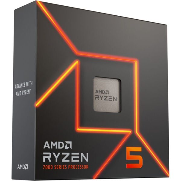 AMD CPU Desktop Ryzen 5 6C/12T 7600X(4.7/5.0 GHz Max Boost,38MB,105W,AM5) Box, With Radeon Graphics