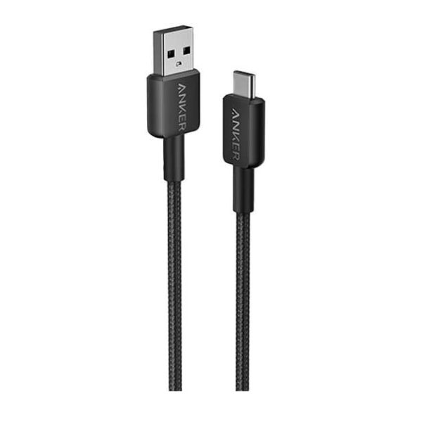 Anker 322 USB-A to USB-C Cable Braided (0.9m/3ft) -Black A81H5H11