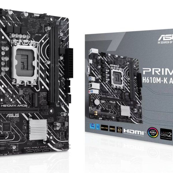 Asus Prime H610M-K ARGB PCle 4.0 DDR5 Motherboard