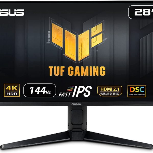 ASUS TUF 28",4K, HDMI 2.1, 144Hz, 1ms,Flat Gaming Monitor-VG28UQL1A