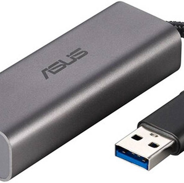 Asus USB-C2500 USB Type-A 2.5G Base-T Ethernet Adapter with backward compatibility of 2.5G/1G/100Mbps