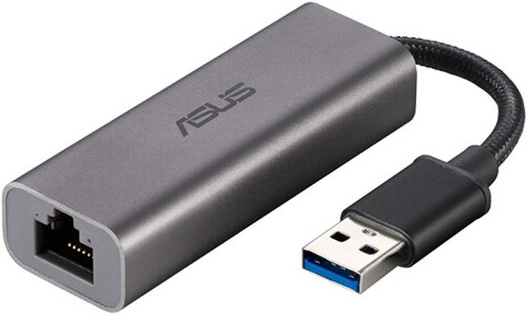 Asus USB-C2500 USB Type-A 2.5G Base-T Ethernet Adapter with backward compatibility of 2.5G/1G/100Mbps