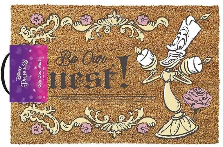 BEAUTY AND THE BEAST (BE OUR GUEST) DOORMAT