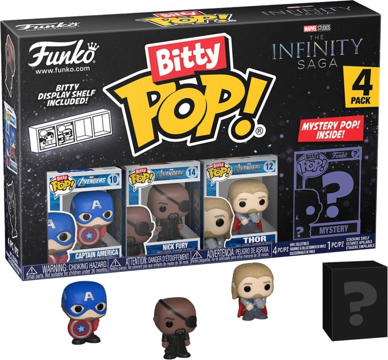 Bitty Pop! Marvel: The Avengers - Captain America 4pk