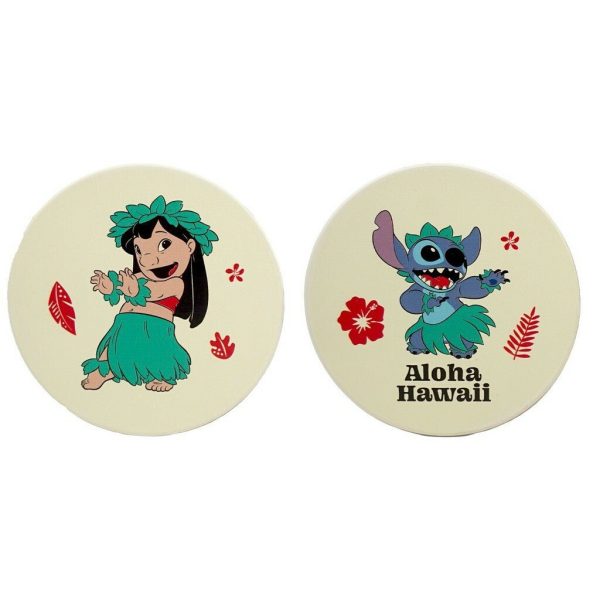 Coasters Set of 2 Ceramic Boxed - Disney (Lilo & Stitch)