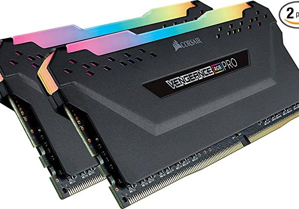 CORSAIR VENGEANCE® RGB 32GB (2x16GB) DDR5 DRAM 5600MHz C36 Memory Kit — Black