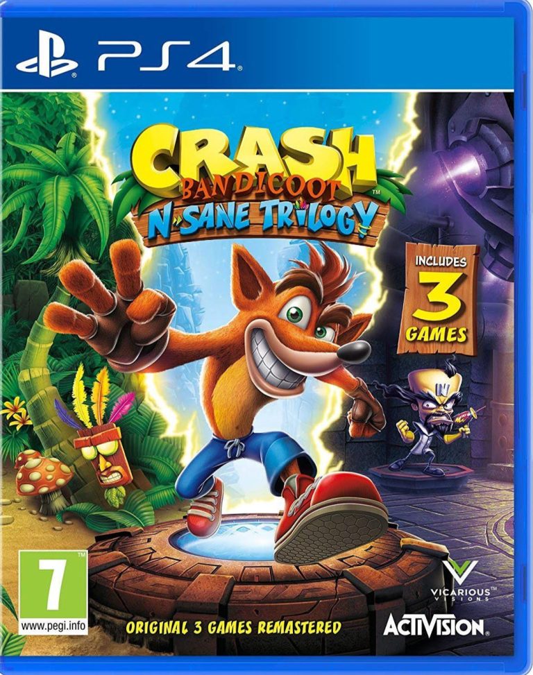Crash Bandicoot N. Sane Trilogy For PlayStation 4 "Region 2"