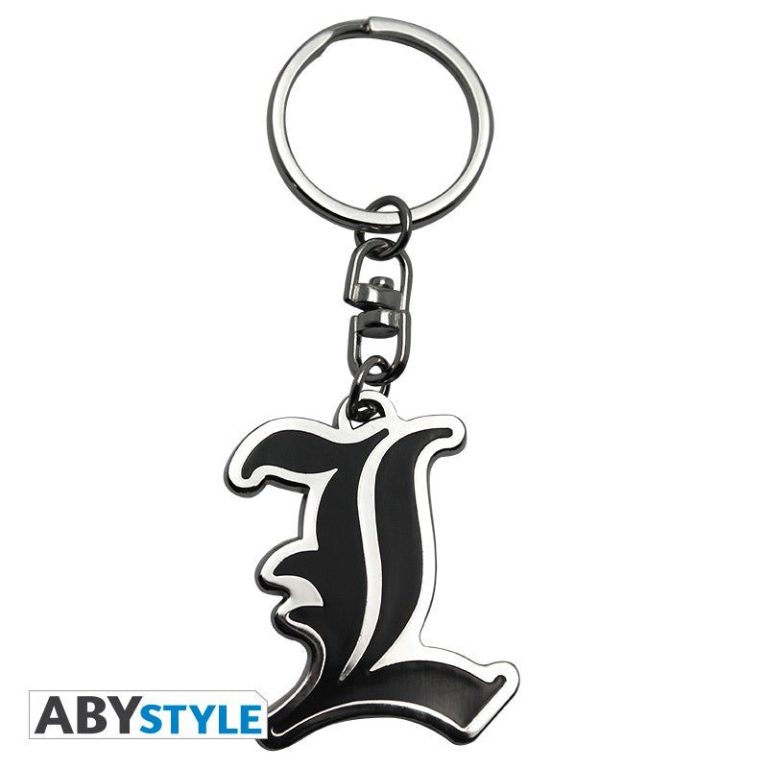 DEATH NOTE - Keychain "L - Symbol" X4
