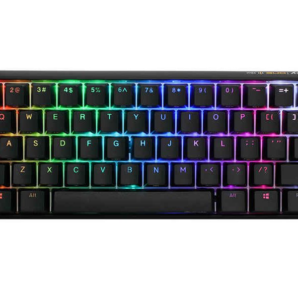 DUCKY ONE 3 MINI PBT HOT SWAP RedSwitch Cherry RGB Wired Mechanical Gaming Keyboard Arabic - Cosmic Red