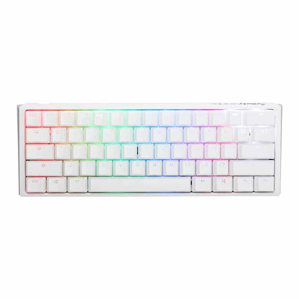 Ducky One 3 Mini Silent Red Switch RGB Hot-Swap Mechanical Keyboard - Aura White