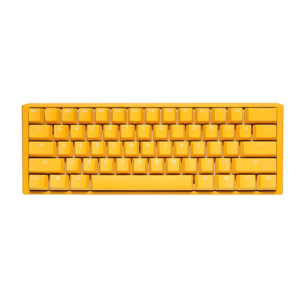 DUCKY ONE 3 MINI YELLOW HOTSWAP RGB DOUBLE SHOT PBT MECHANICAL KETBOARD CHRRY RGDB RE