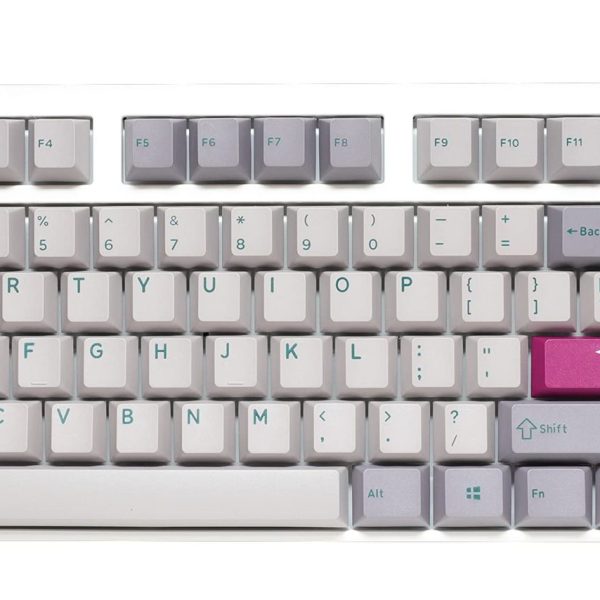 Ducky One 3 Mist Grey TKL 80% Gaming Keyboard - Cherry Red