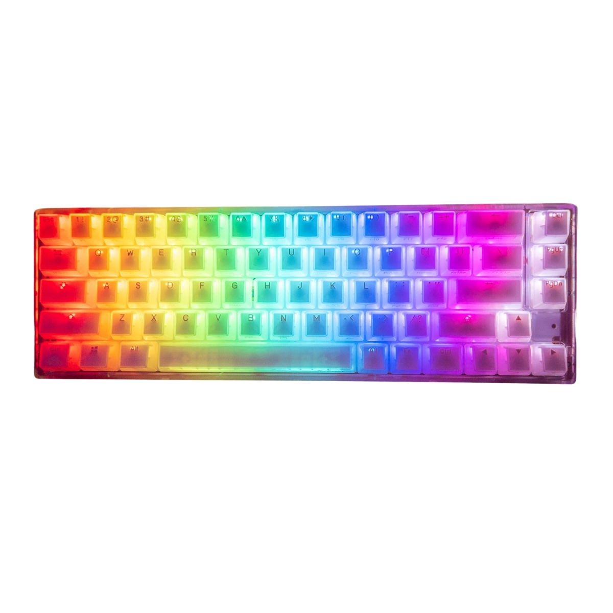 DUCKY ONE 3 SF HOT SWAP Blue Switch Cherry RGB Wired Mechanical Gaming Keyboard Arabic - Aura White