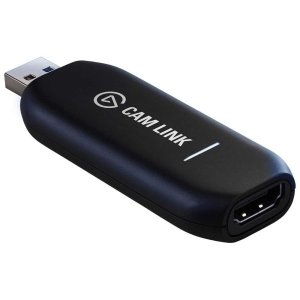 Elgato Cam Link 4K - Broadcast Live, Record via DSLR, Camcorder, or Action cam, 1080p60 or 4K at 30 fps, Compact HDMI Capture Device, USB 3.0