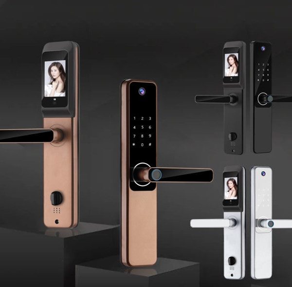 Fingerprint Smart Lock Model Y1802pro with Camera for Door thickness: 40-120mm unlock by Tuya Wifi APP / Password / Fingerprint / card / key