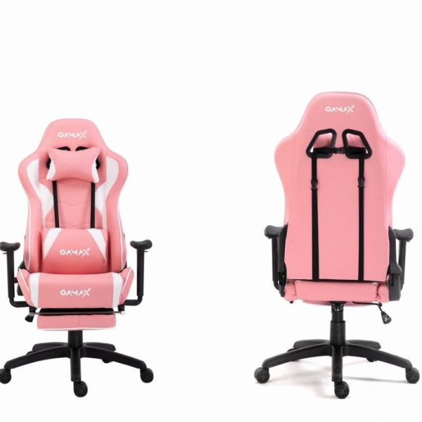 Gamax Gaming chair Foot Rest Pink ( Installation not included )