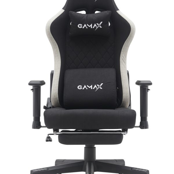 Gamax Gaming Chair model BS-7970 with Foot Rest - Black ( Installation not included )