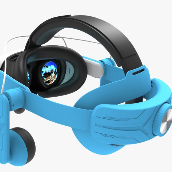 Gamax Meta Quest 3 Head Strap With Headphones - Blue