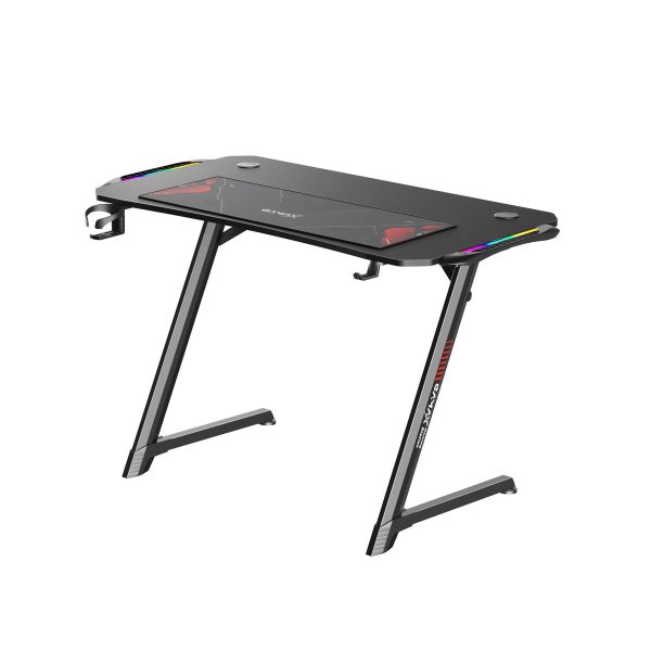Gamax Z5-1160 Carbon Fiber Gaming Table 120*60*75cm with RGB Light & MousePad