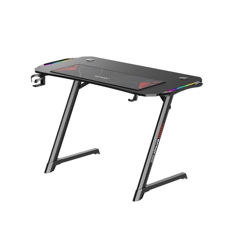 Gamax Z5-1160 Carbon Fiber Gaming Table 120*60*75cm with RGB Light & MousePad