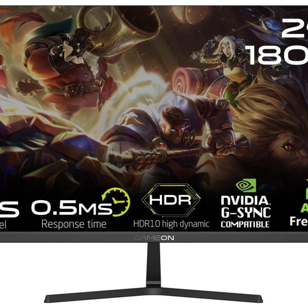 GAMEON GOPS24180IPS 24" FHD Fast IPS, 180Hz, 0.5 ms, HDMI 2.0 Gaming Monitor (Adaptive Sync and G-Sync Compatible)