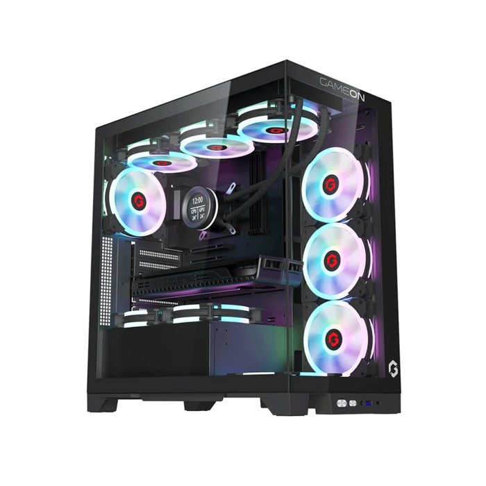 Gaming PC Intel Core7-12700KF 12th Gen Processor,32GB DDR5 RAM, 1TB HDD, GeForce RTX 4070 Super , Windows 11 Pro - Black
