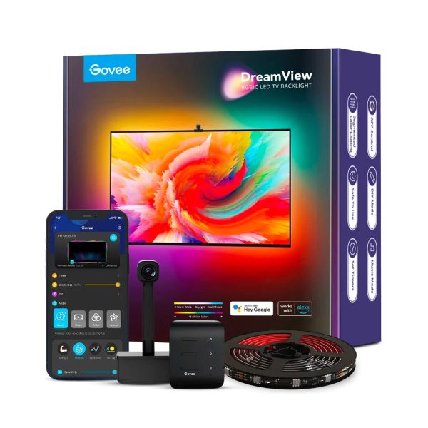 GOVEE IMMERSION TV STRIP BACKLIGHTS 3.6M WITH CAM (WIFI+BLUETOOTH) - H6199