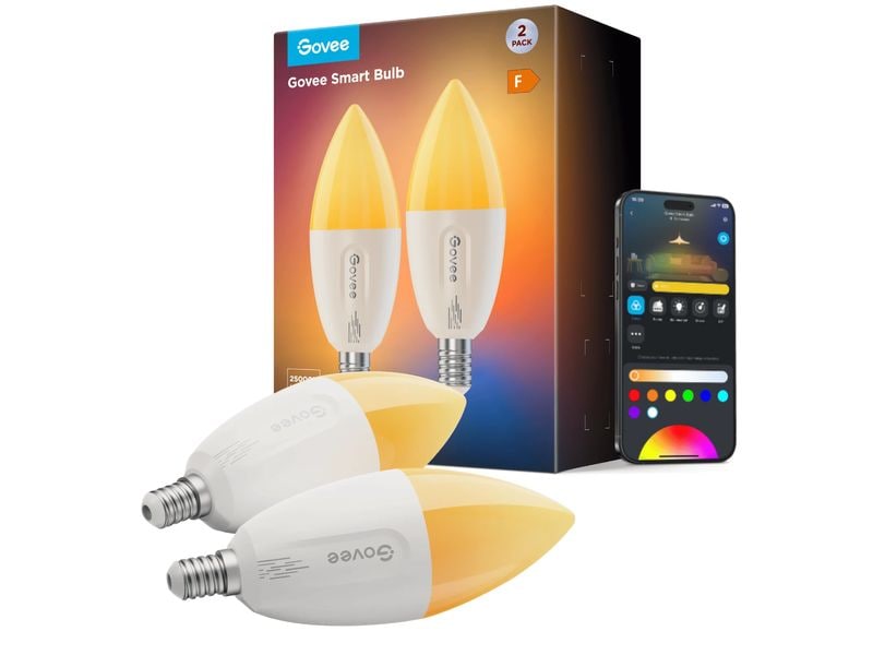 Govee RGBWW Smart LED Bulb (2Packs) E14 - B600CCC1