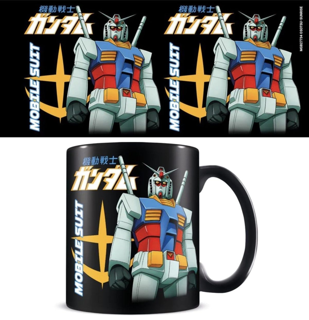 GUNDAM (CLASSIC MECH) BLACK MUG