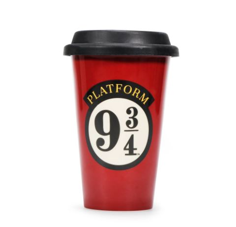 HMB LIDDED MUG: HARRY POTTER- PLATFORM 9 3/4 (CERAMIC)