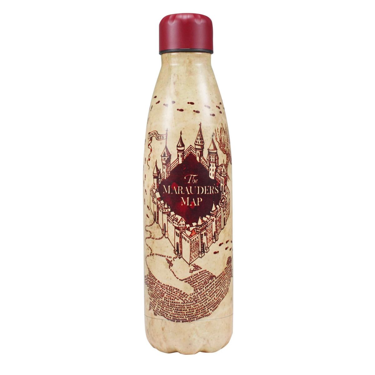 HMB: METAL WATER BOTTLE - HARRY POTTER (MARAUDERS MAP)