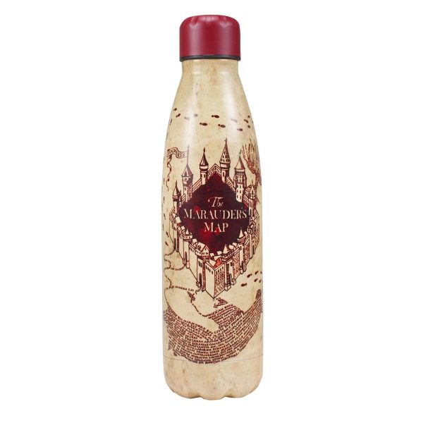 HMB: METAL WATER BOTTLE - HARRY POTTER (MARAUDERS MAP)