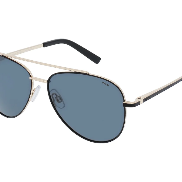 INVU Men sunglass , Gold/Black B1304A