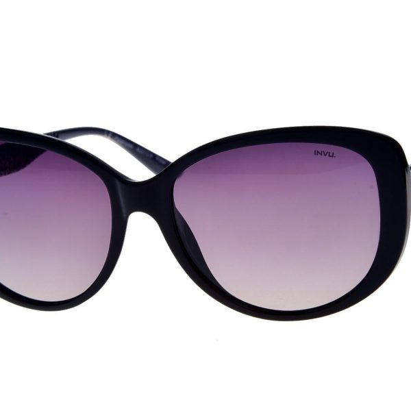 Invu Sunglasses Basic women's Black/Transp. Smoke B2012A