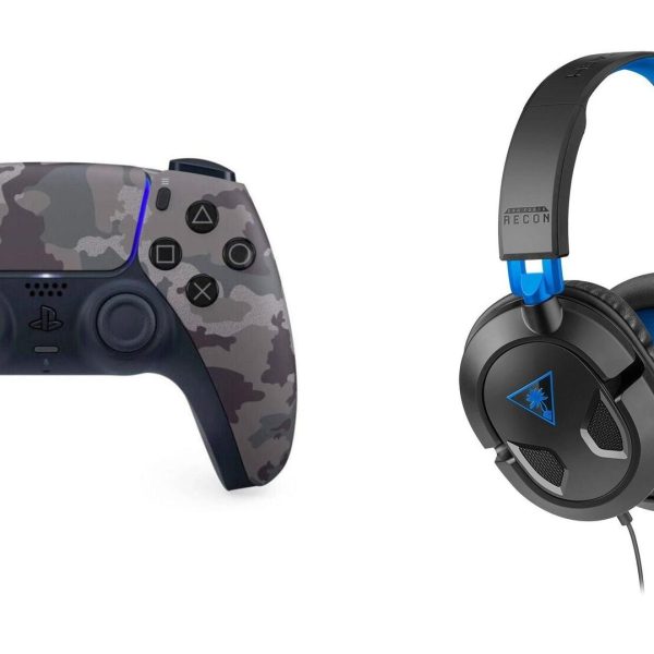 Level Up Offers: PS5 DualSense Controller Gray Camouflage + Turtle Beach Recon 50P