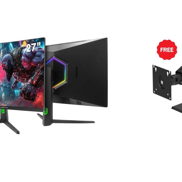 Level Up Offers: Sharx Gaming Monitor 27" Hdmi 2.1 FHD,OD 200Hz, 0.3ms Curved VA + Free Sades Viper SA-MA01 Single Monitor Mount Arm Black