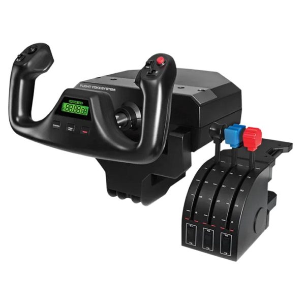 Logitech G Saitek PRO Flight Yoke System Professional Simulation Yoke and Throttle Quadrant - Black