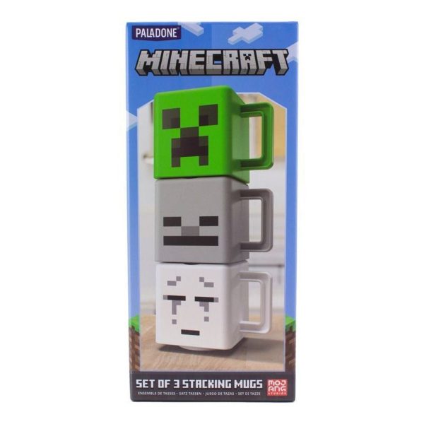 Minecraft Stacking Mugs x3