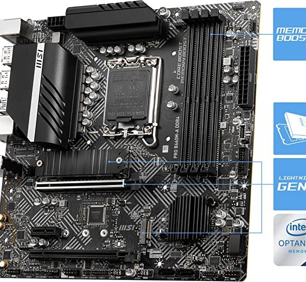 MSI PRO B660M-A DDR4 LGA 1700 MATX Motherboard