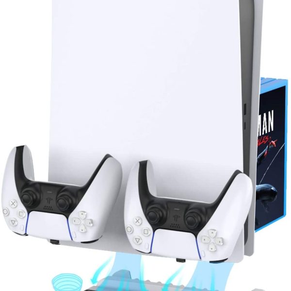 OIVO Vertical Stand with Controller Charging Station & Suction Cooling Fan