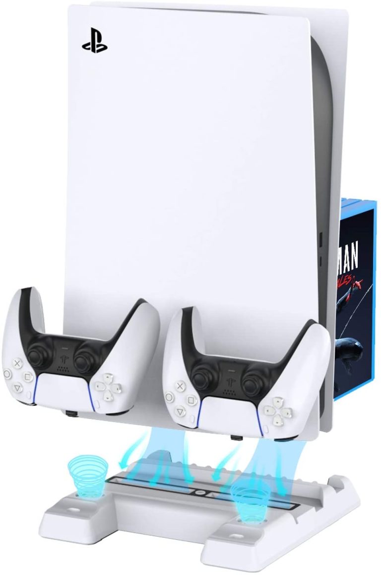 OIVO Vertical Stand with Controller Charging Station & Suction Cooling Fan
