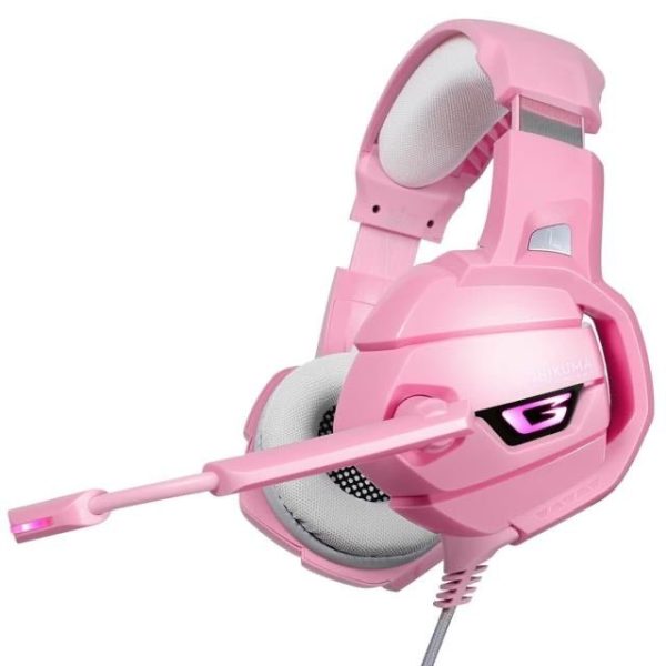 Onikuma K5 Professional Gaming Headset PINK - "Noise Cancellation"