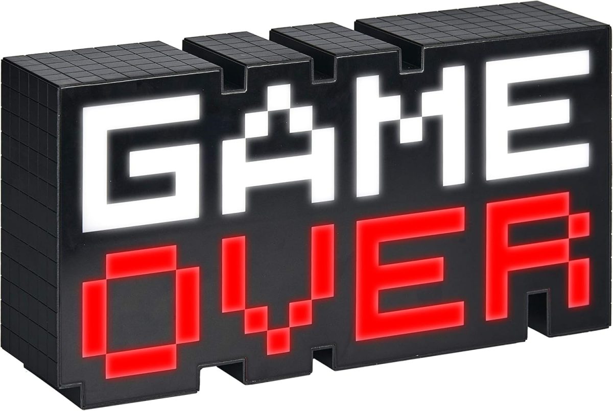 Paladone 8-Bit Game Over Sound Reactive Light