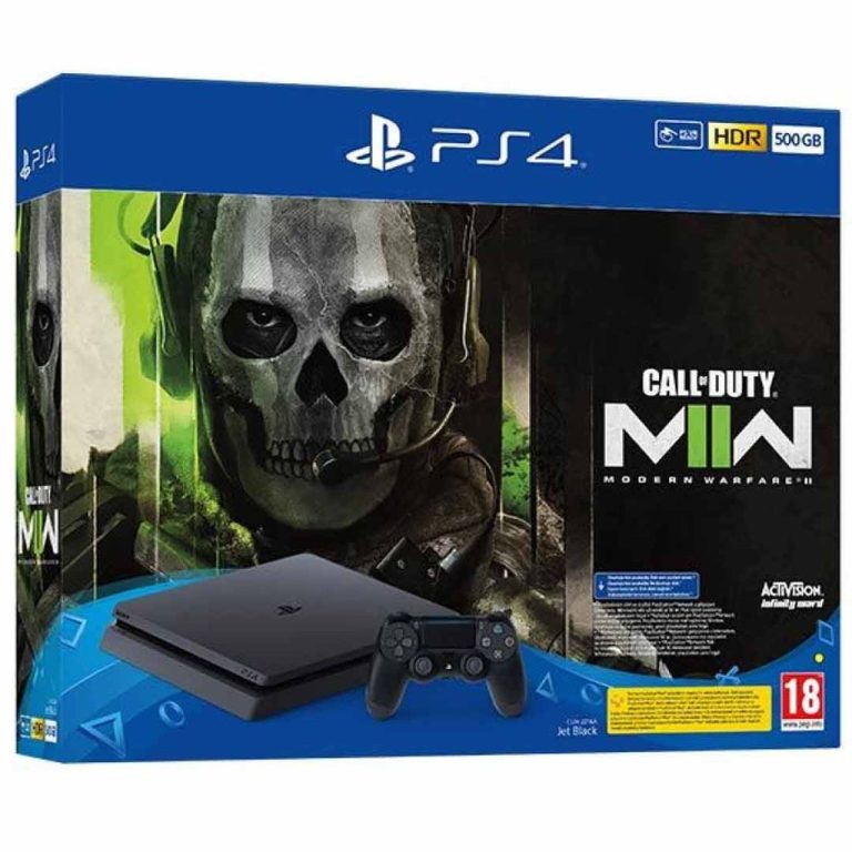 Playstation 4 console 500GB Slim with Call Of Duty Modern Warfare 2 Voucher (open box)