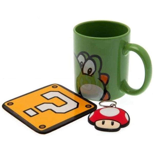 PMD GIFT SET: NINTENDO- SUPER MARIO YOSHI (MUG + KEYCHAIN + COASTER)