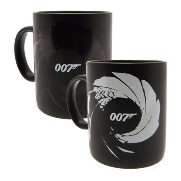 PMD HEAT REVEAL MUG: 007- JAMES BOND GUNBARREL (MATTE)